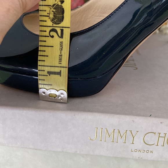 JIMMY CHOO sling stilettos nova dark blue made in Italy. - Picture 13 of 16